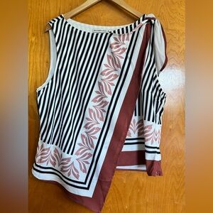 NWT Abercrombie tie-shoulder top